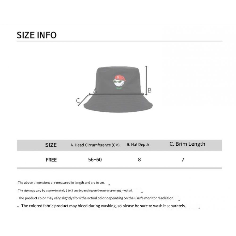 Goxo Black Casual Fit Bucket Hat Swag Ball