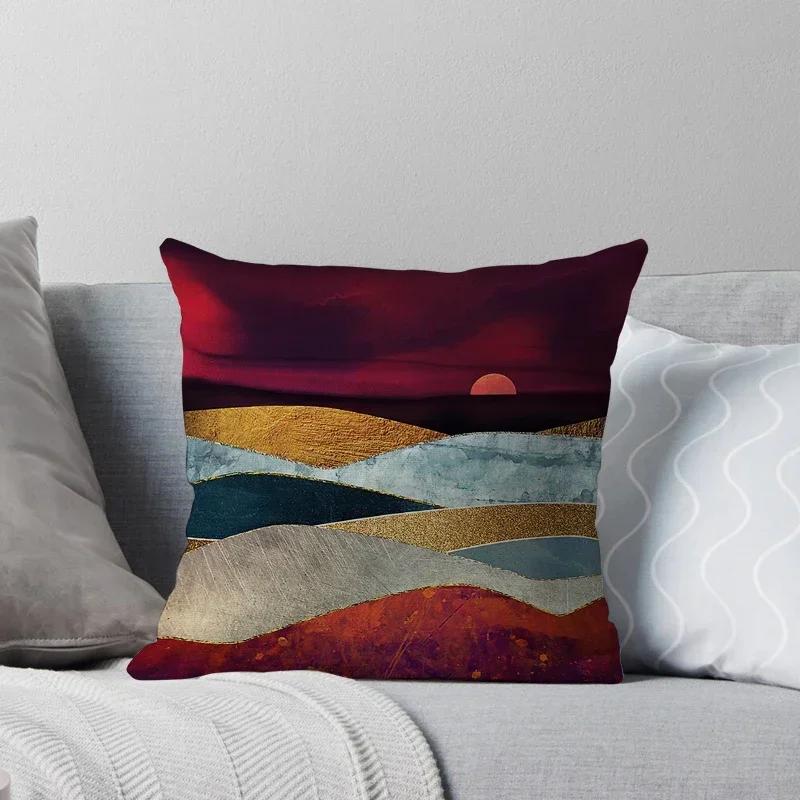 Federa per Cuscino Decorativa per la Casa Copricuscini Autunno Nordico X Soggiorno Moderno Divano Marocco Peluche Colore