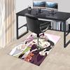 1pc Office Chair Mat - Demon Slayer Nezuko Kamado Pink Hair Decorative Rug for Home, Office, Living Room, Bedroom, Game Room & Dormitory - Non-Slip Ca