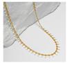 Bohemian Water Drop Enamel Necklace: Simple, Versatile Clavicle Chain for Women