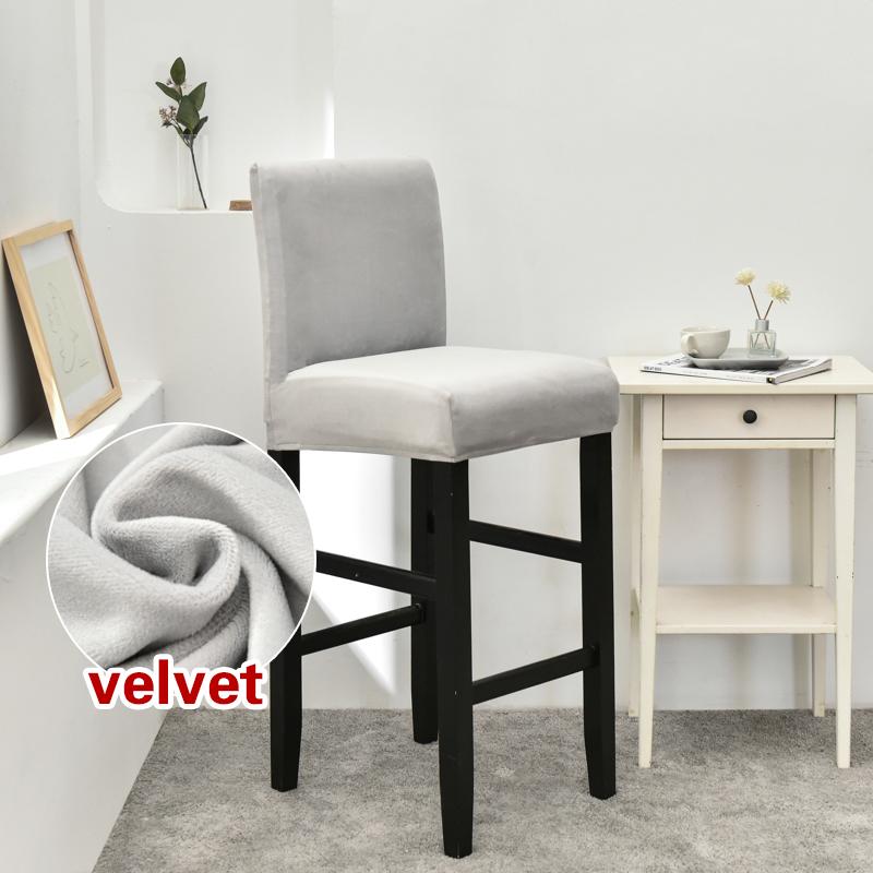 

Bar Stool Cover Counter Stool Pub Chair Slipcover For Dining Room Velvet Jacquard Barstool Protector Covers Slipcover 1 piece