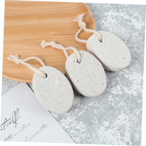 Frcolor 3-Piece Stone Callus Remover, Foot Scrub, Pumice Stone, Natural Foot Stone, Pumice Remover, Remover, Foot Scrub