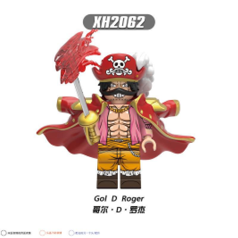 Anime Series Pirate Building Blocks Figure Toy - Roger, Zoro, Sanji Model X0356