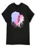 Mädchen Mit Trans Flagge Haaren T-Shirt Individuell Baumwolle Grafik-T-Shirts Große Größen Schweres T-Shirts Für unisex