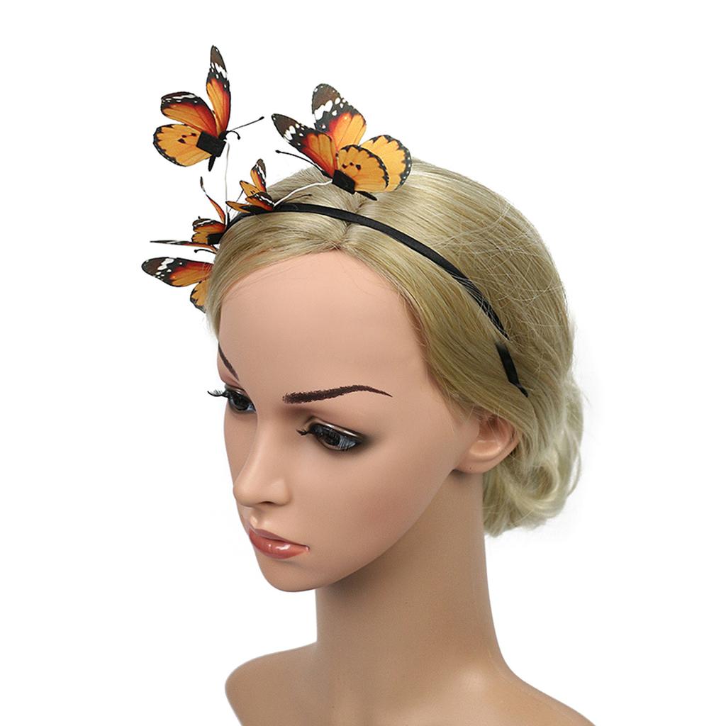 3d Butterfly Headband Butterfly Headpiece Butterfly Fascinator Hat Tea Party Hat Butterfly Hair Hoop Butterfly HairBand