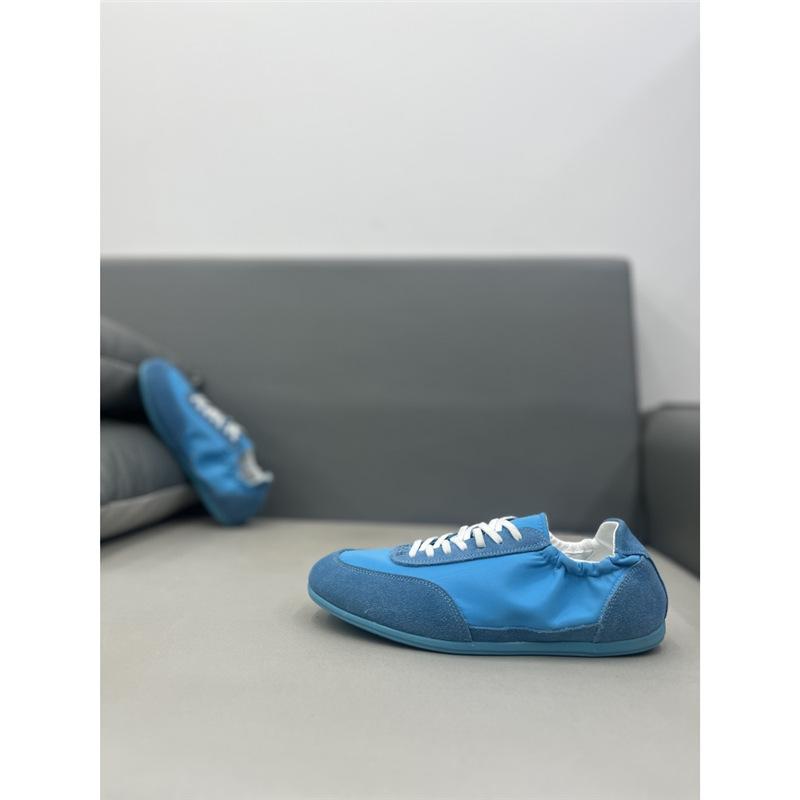 Summer new breathable mesh casual shoes flat bottom low top lace-up trendy blh