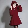 New Women's Imitation Mink Coat Slim Fit and Warm Hooded Imitation Fur Coat Women's Long