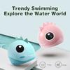 Roztomilá kreslená ryba Dino silikonová plavecká čepice pro děti chrání uši plavecká čepice pro chlapce dívky děti příslušenství k bazénu
