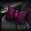 1Pcs Diamond  Bowknot Car Neck Pillow  Auto Headrest Seat Support Waist Pillows Car Accessories For Women