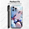 Genshin Impact Kamisato Ayaka Soft Phone Case for iPhone 16 16E 17 Air 15 Pro Max 14 Plus 13 Mini 11 12 7 Black Cover Back Shell