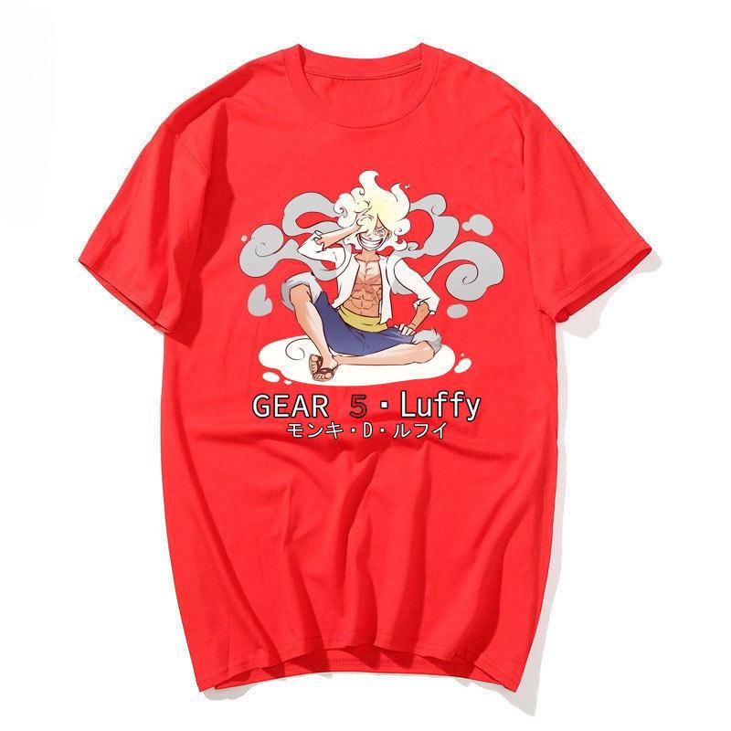

Bandai One Piece Anime Print Cotton Tee Summer Harajuku Style Short Sleeve Tops Unisex M