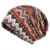 Plaid Print Pullover Hat Multifunctional Casual Hedging Cap fashion Turban Hats  Autumn and Winter
