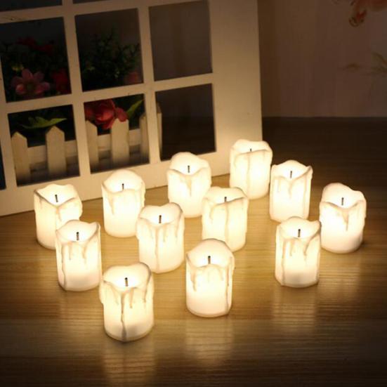 5Pcs Simulation LED Flameless Electronic Candle Table Light Party Decoration