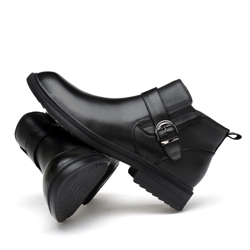 Men Formal Boots Luxury Brand Business Men Shoes High Top Winter Boots Men Boots Crocodile Leather Shoes Non-Slip Ankle Boots