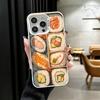 Delicious Sushi Bento Soft Phone Case for iPhone 15 16 17 Pro Max 17Air 16E 14 Plus 13 12 Mini Shockproof Cover Back Shell