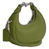 Coach Jonie 15 Removable Shoulder Strap Top Zip Closure Leather Crescent Bag Mini Women Handbags Gray-Green CR508-LHX1J