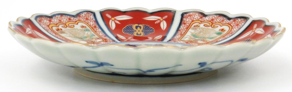 Hasami Hayashi Kuro Splendid Old Imari style small patterned with chrysanthemum ware, Kiln, plate, motif, 009488-540