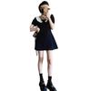 Doll collar black dress children's summer new small man high sense small fragrance Hepburn style small black dress