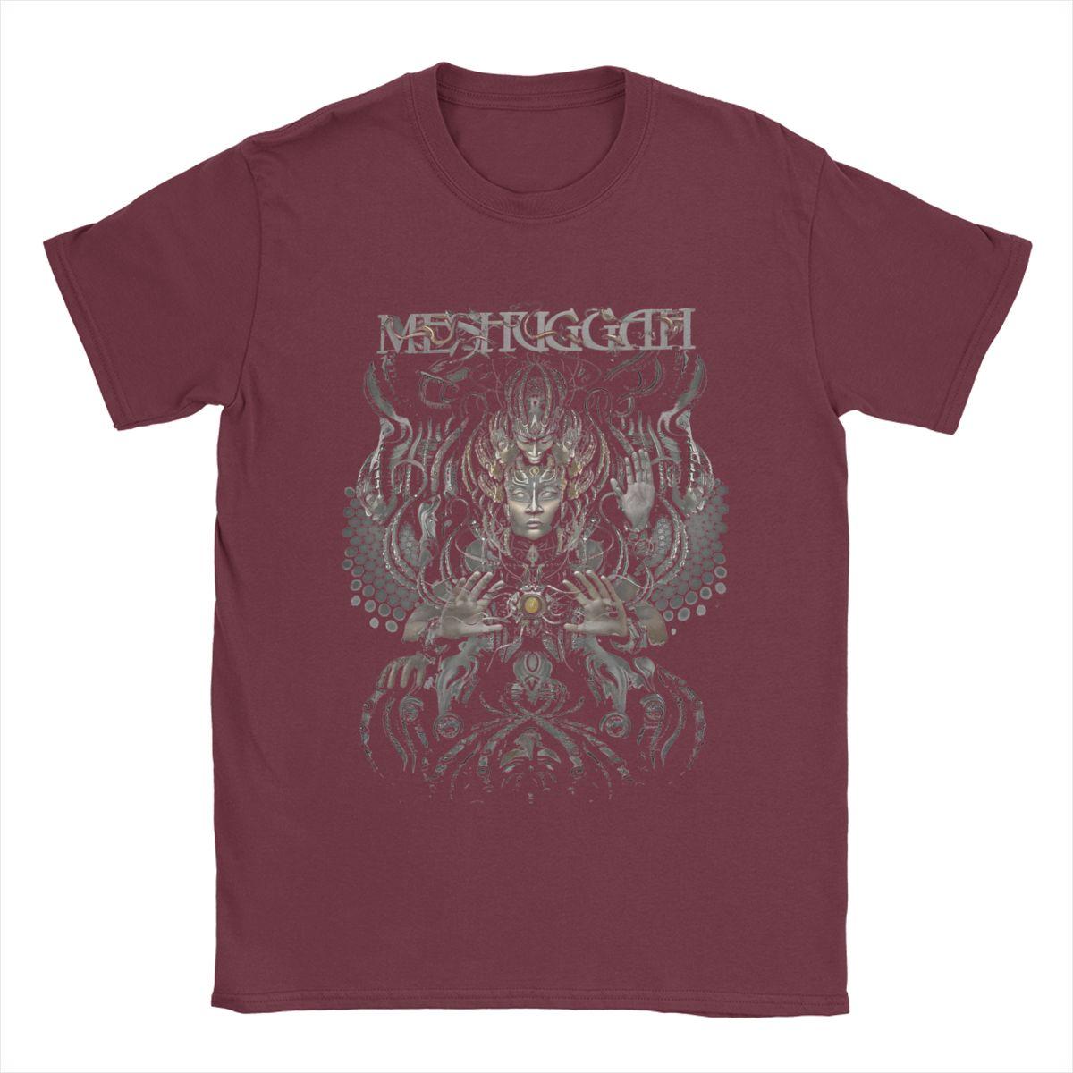Comfortable season Zomer Meshuggah Hands Of Msgh Heren Dames T-shirts Kleding Vintage T-shirts T-shirts Puur Katoen Cadeau Kleding L bordeaux