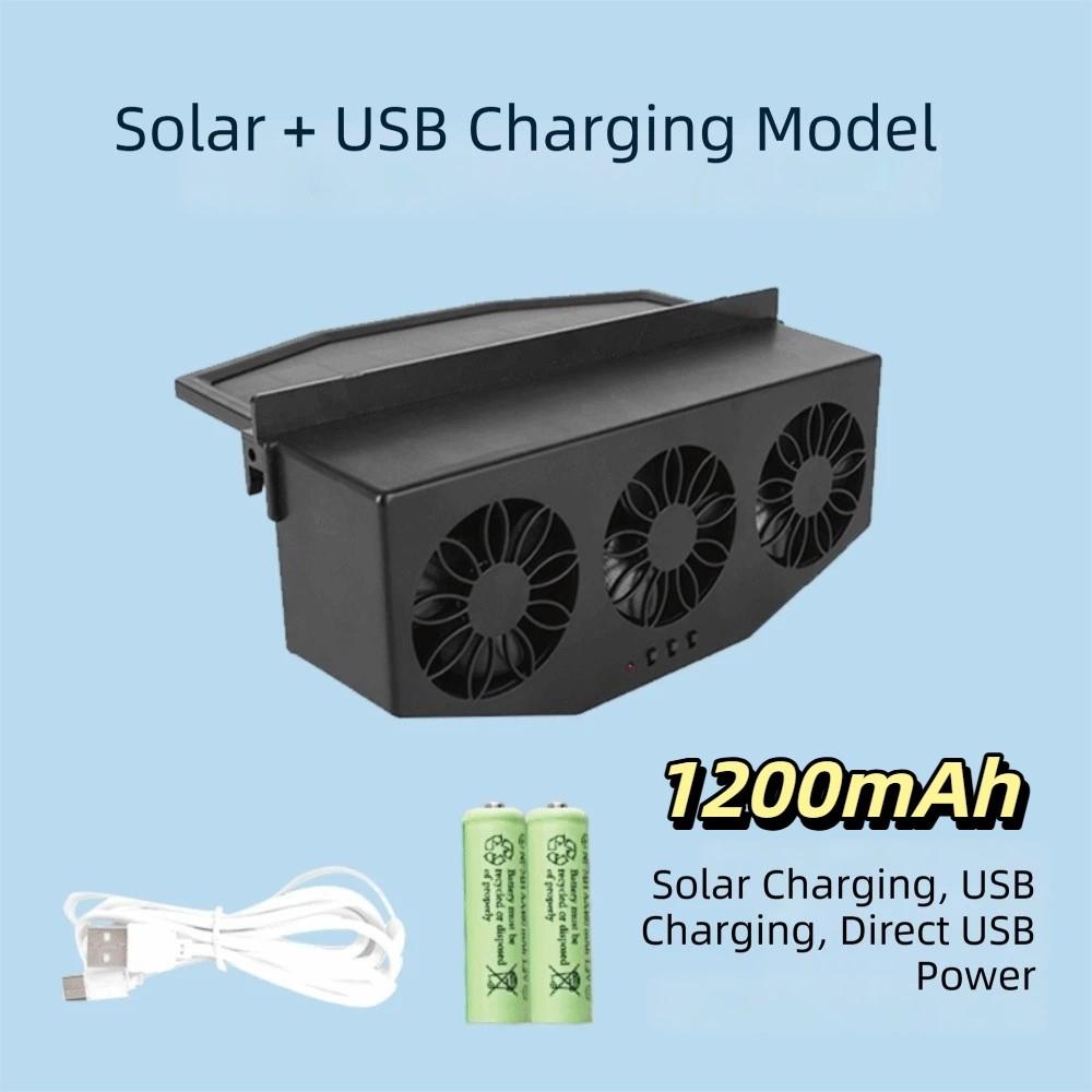

Low Energy Consumption Solar Powered Car Ventilator Auto Air Vent Air Circulation чёрный