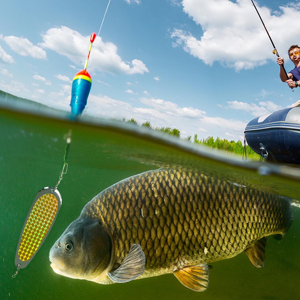 14cm Fishing Flasher Fishing Flasher Trolling Lure Reflective Fishing Spoon Lure Trout Spin Flasher Fishing Accessories