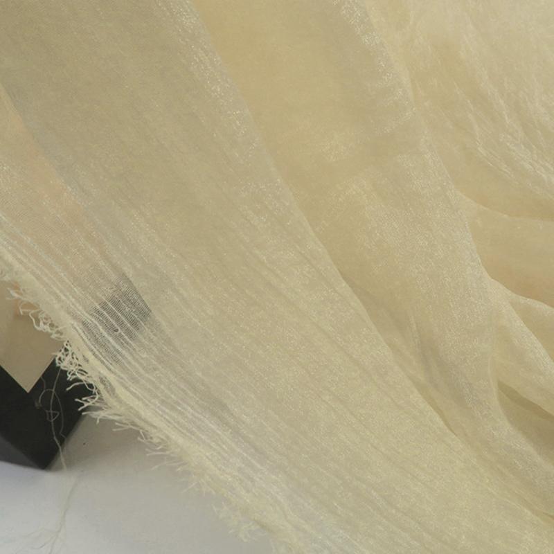 30D Silky Crepe Chiffon Fabric Thin Transparent Shimmer Sheer Hanfu Organza Fabric For Diy Sweing Ancient Hanfu Dress Costume