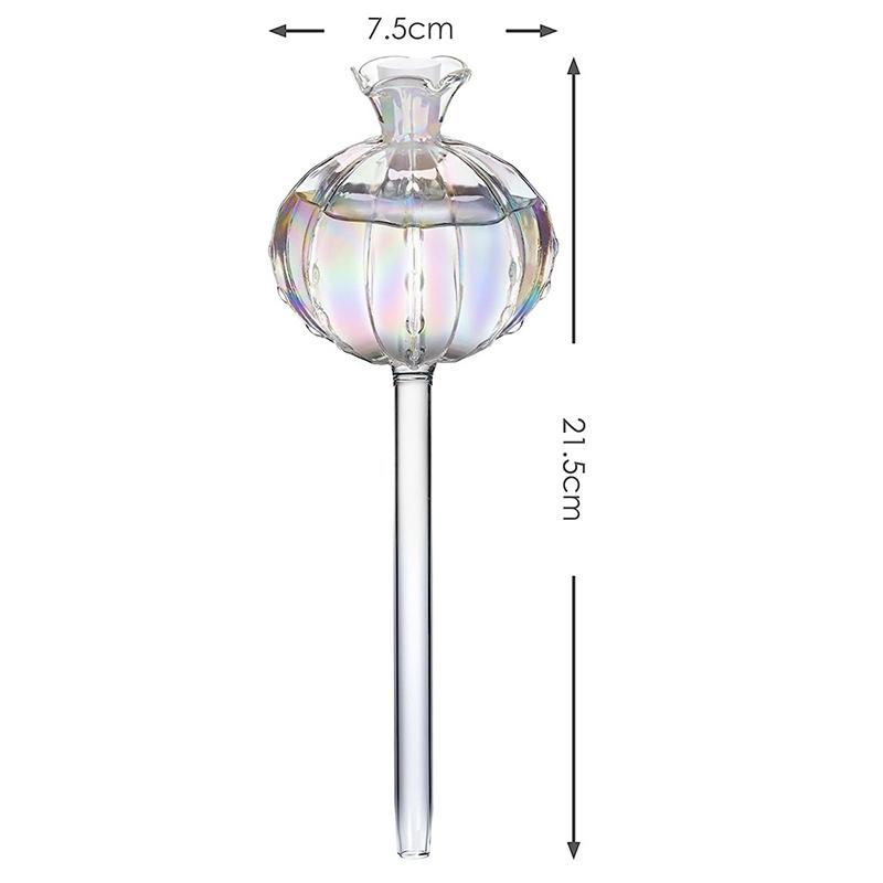 1/2PCS Pomegranate Flower Watering Machine Glass Creative Modeling Watering Machine Pot Lazy Watering Machine