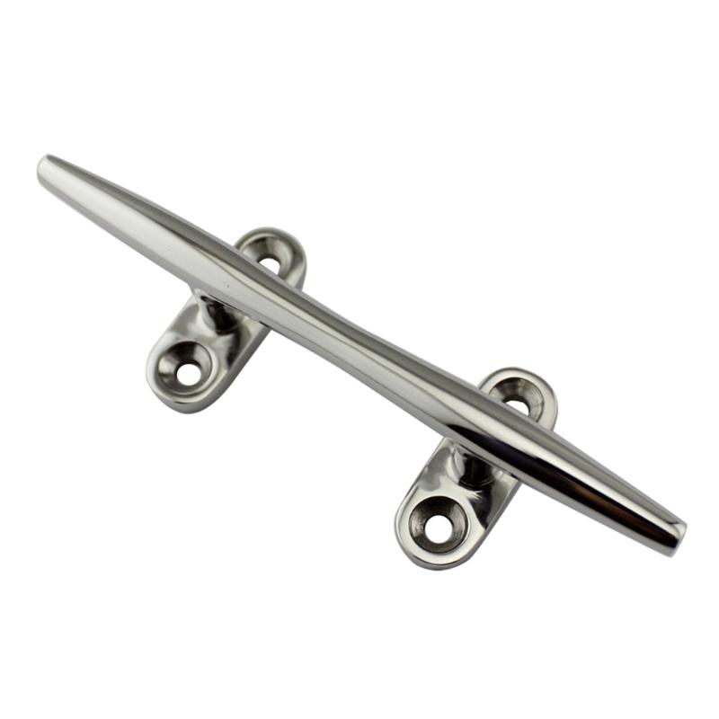 316 Stainless Steel Polished Combo Mooring Cleat 2 Hole Hardware Boat Cleats