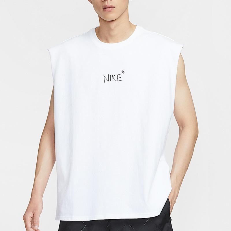 Nike Sportowy Casual Okrągły Dekolt Bez Rękawów Kamizelka Męska Top IH9266-100