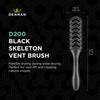 Toriko Industries Denman Brush D200 Black