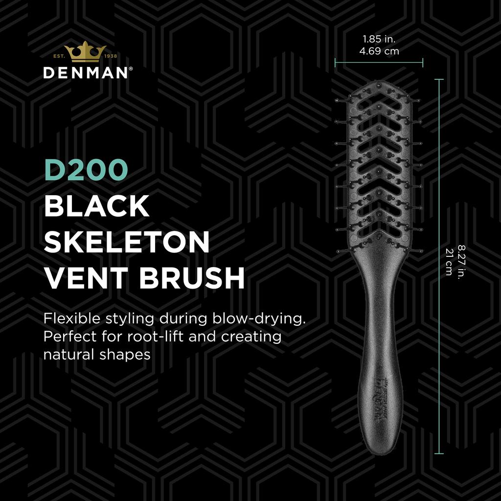 Toriko Industries Denman Brush D200 Black