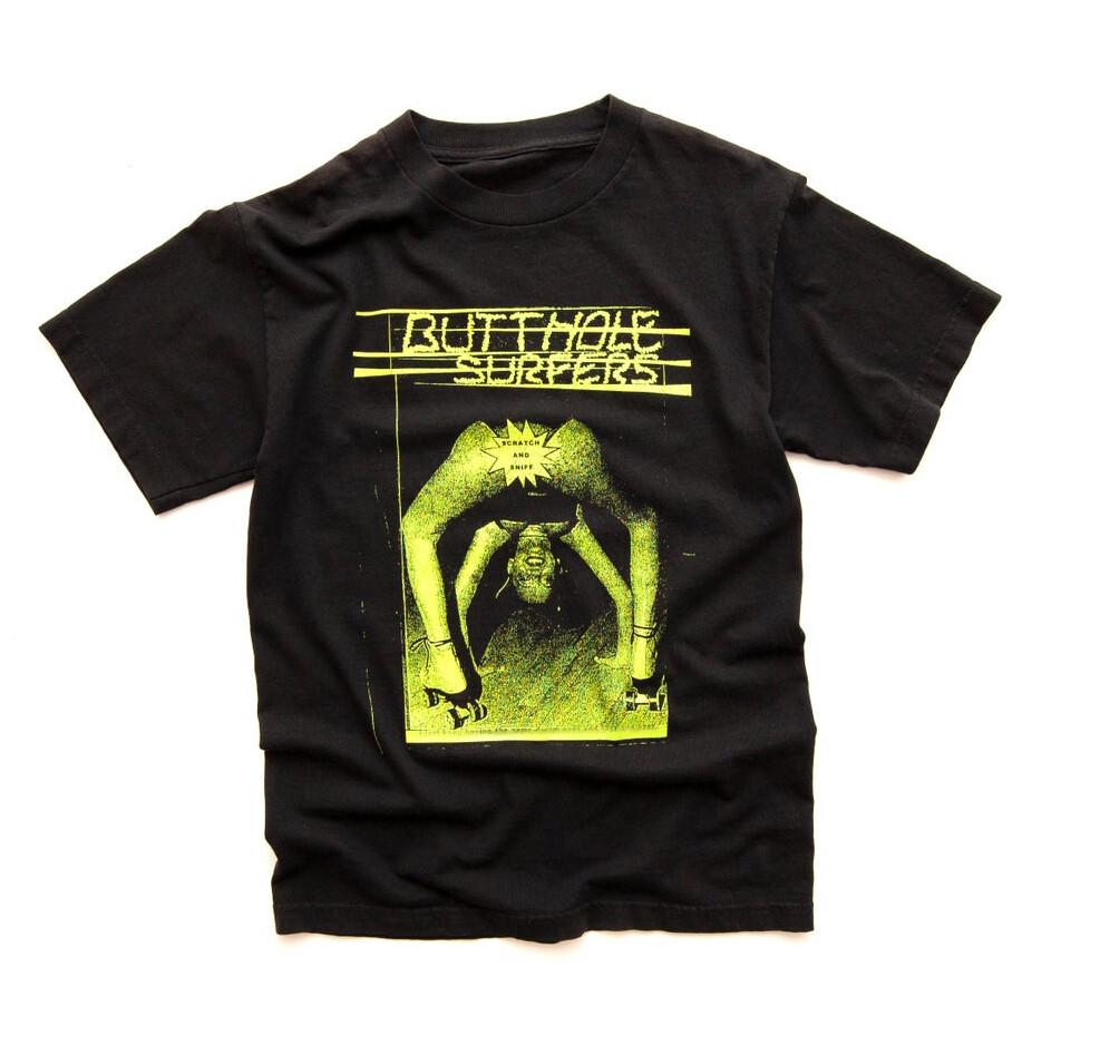 BUTTHOLE SURFERS Band  SCRATCH SNIFF Cotton Black Men S4XL TShirt FN215 Unisex T-Shirt L