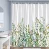 Rustieke Bloemen Douchegordijnen Vlinder Aquarel Bloemen Planten Paars Lavendel Badkamer Gordijn Polyester Decoratie met Haken