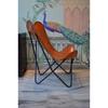 Leather Butterfly Chair, Tan Brown Color Relexing Chair, Home Decor Furniture