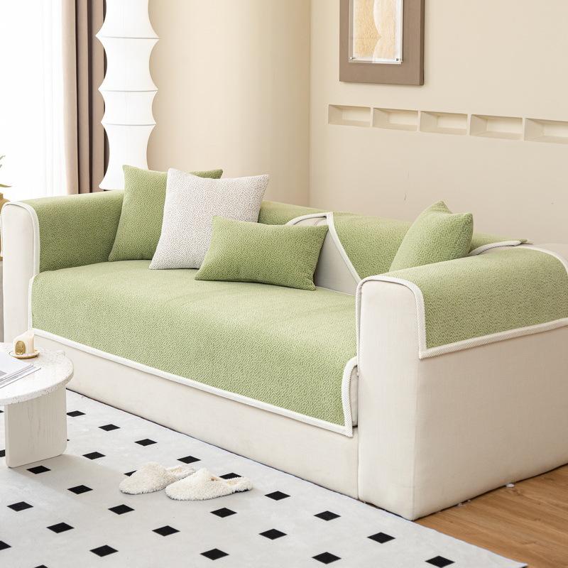 

Xiangrui Новый китайский диванный подушка универсальна для всех сезонов, простая и современная нескользящая подушка для сиденья из массива дерева, чехол-полотенце для дивана из шенилла 70*70cm