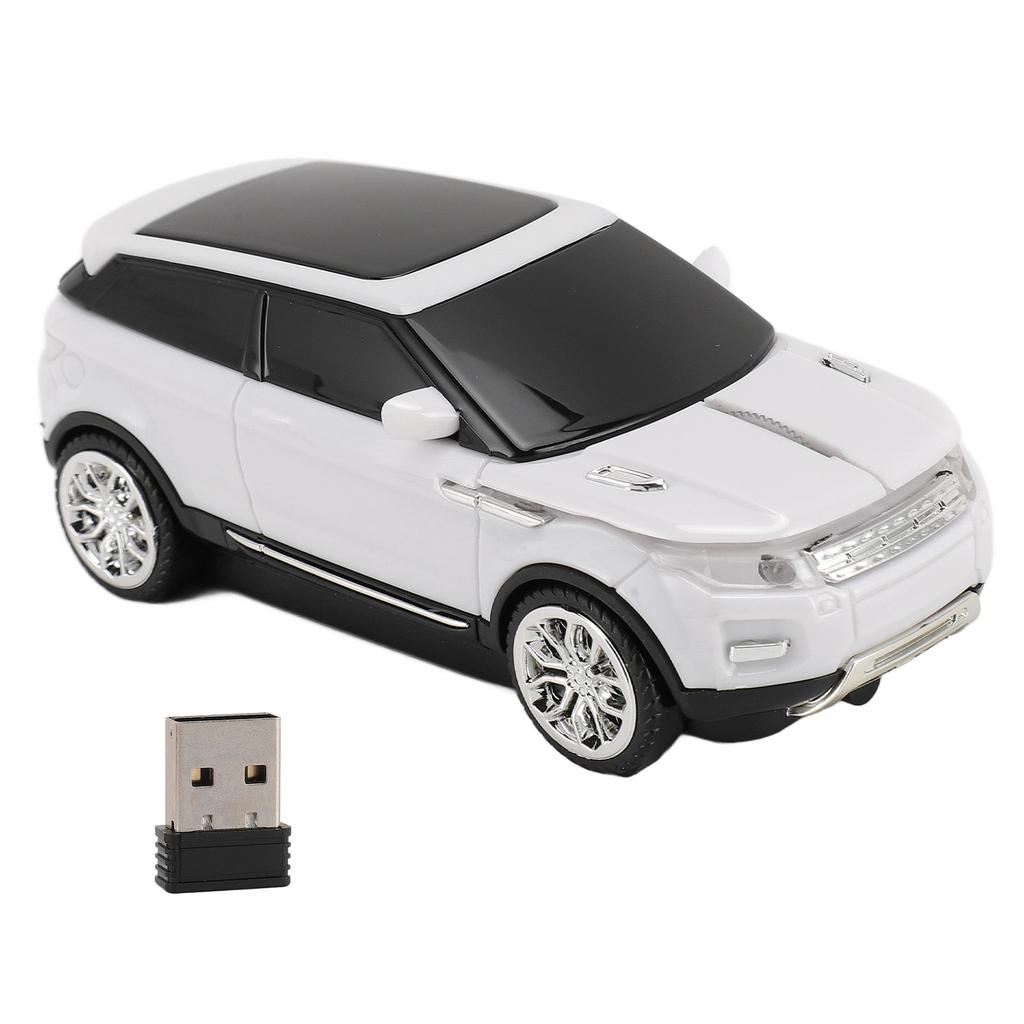 Car Shape Wireless Gaming Mice Sports Car Mouse 2.4GHz 1600 DPI Cool 3D Car Shape Computer Mouse with USB Receiver for Laptop