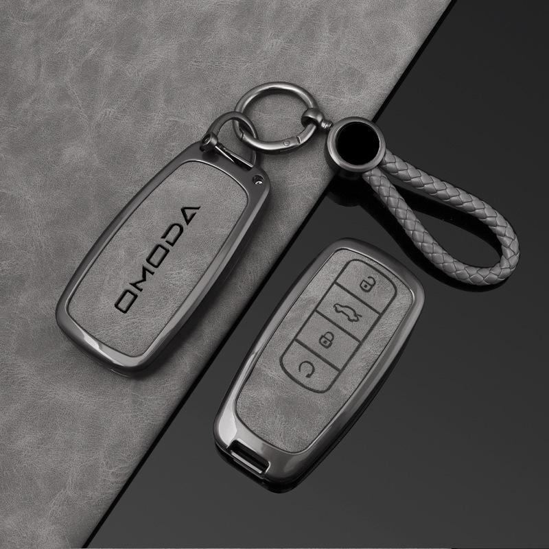 Autoschlüsselhülle Abdeckung Halter Schale für Chery Omoda C5 E5 C9 Omoda 5 9 EV PHEV 2025 Schutz Schlüsseltasche Set Schlüsselanhänger Autozubehör
