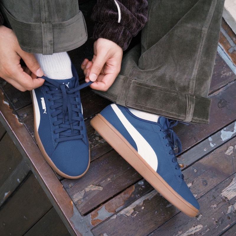 Puma Smash 3.0 Fashion Comfortable Low-Top Sneakers Unisex Sneakers Blue White 392336-10