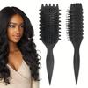 Curly Hair Styling Brush for Women - Ergonomic, Bristle Comb with Comfort Grip Handle for Bouncy Curls & Hairstyles, Curly Hair Brush