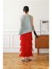 Miyake-Style High-End Pleated Tassel Skirt: Versatile Summer Street Style
