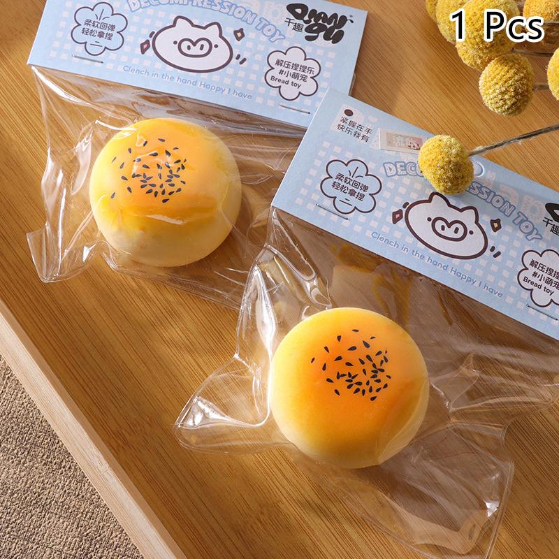 

Мультяшная игрушка для снятия стресса с яичного пирога Креативная игрушка Kawaii, имитация еды, милые игрушки для снятия стресса с медленного отскока, детские подарки