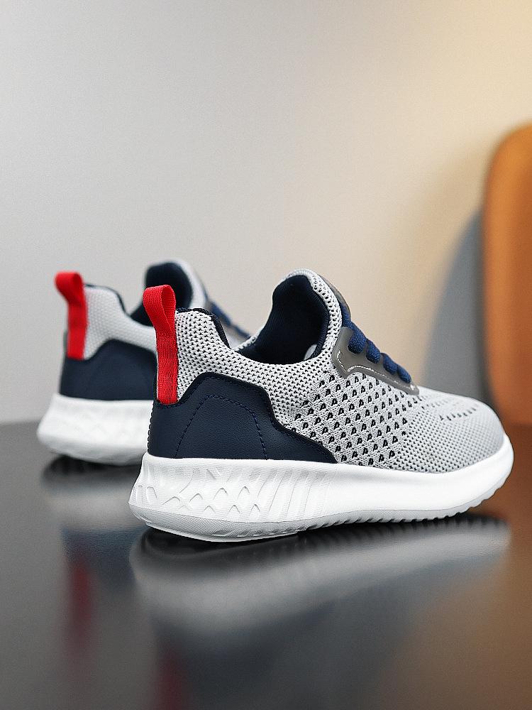 Little Yellow Duck Kids' Sports Shoes 2025 Spring: Boys' Mesh Sneakers, Girls' Casual Running Shoes.