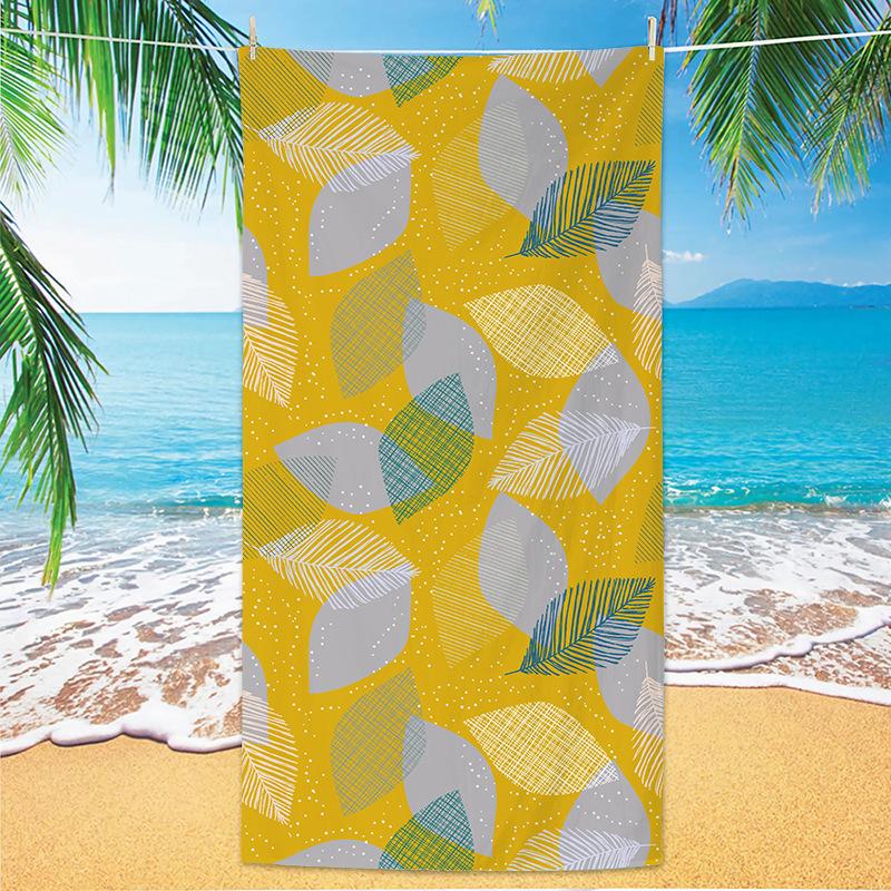 1pc Fruit Printed Beach Towel, Quick Drying and Absorbent Soft Swimming Towel, Multi-functional Sand Proof Beach Towel