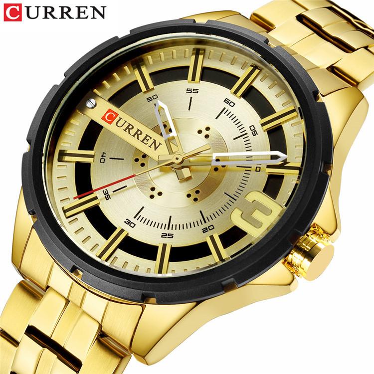 CURREN Steel Strap Watch Simple Business Watch Waterproof Men's Fashion Watch