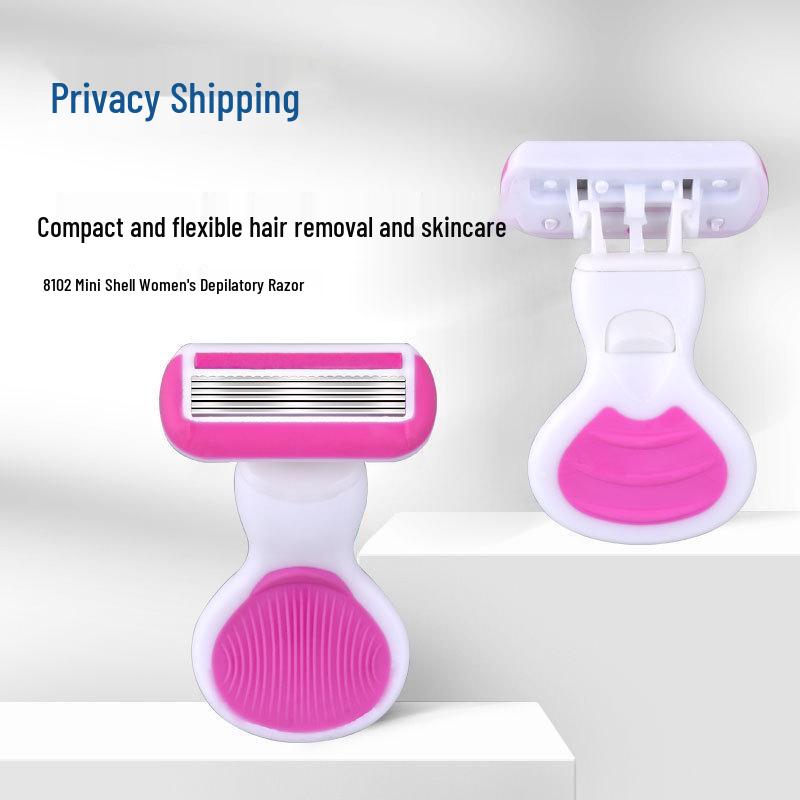6-Layer Blade Pink Women's Razor for Underarms & Intimate Areas