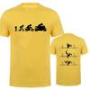 Summer Men's T-shirt Short Sleeve Men Tshirt Evolution Motorbiker Motorcycles Print Oversize T Shirt Male Tshirt Men Tee Clothes