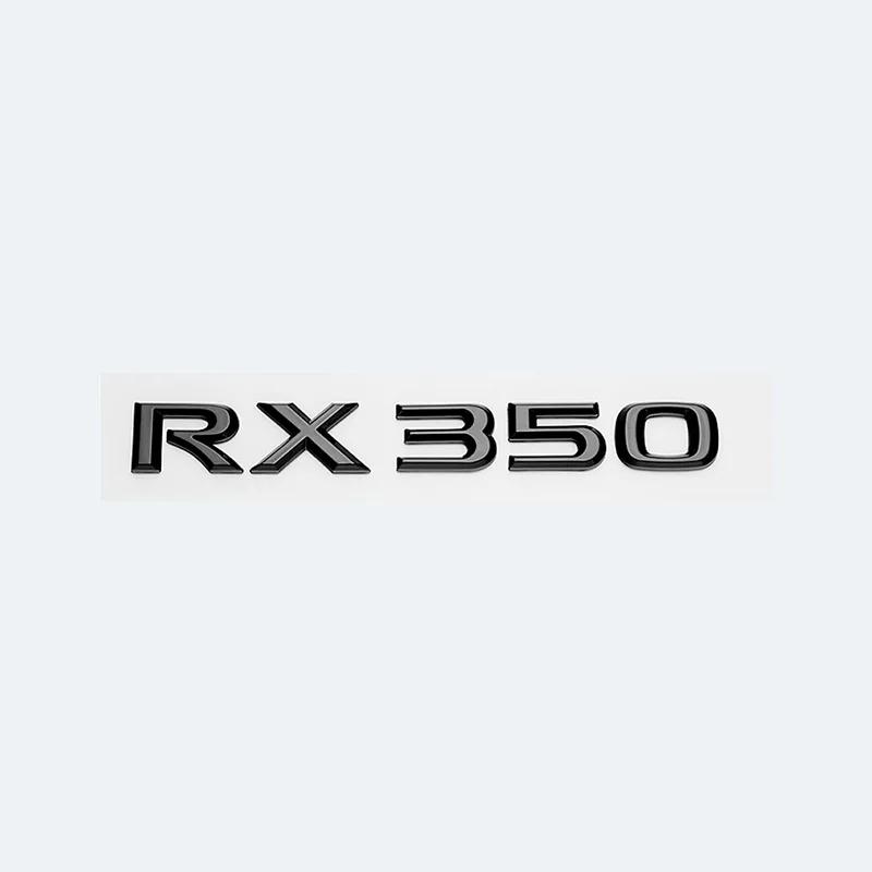 

3D Glossy Black Letters Car Trunk Fender Emblem Logo For Lexus RX200t RX270 RX300 RX350 RX450h RX450hL HYBRID Accessories Glossy Black