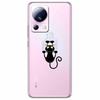 For Xiaomi 13 Lite 5G Case 13Lite Clear TPU Soft Lovely Cats Silicone Print Cover for Xiaomi Mi 13 Lite Transparent Xiaomi13Lite