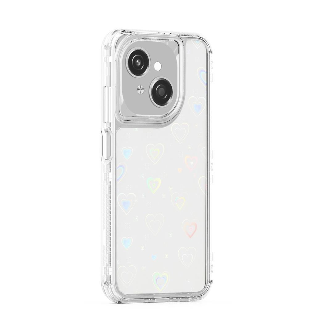 Clear Case for TECNO Spark Go 2025/Spark Go 1/Pop 9 4G/Infinix Hot 50i 4G/Smart 9 4G Acrylic TPU Phone Cover with Laser-printed Film