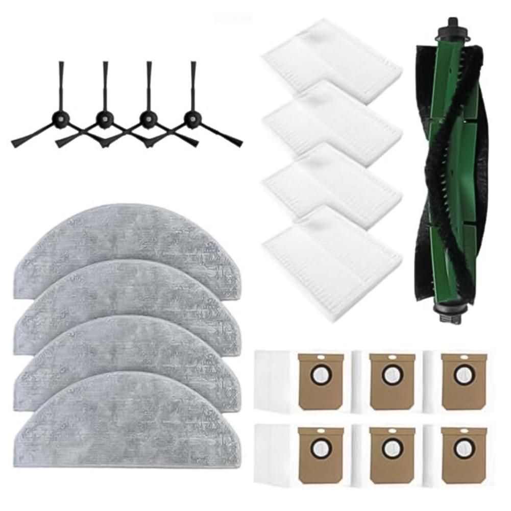1 Set For Cecotec For Conga 7490 For Ultimate Home Main Side Brush Filter Mop Pad Bags Kit Vacuum Cleaner Accessories To Replace